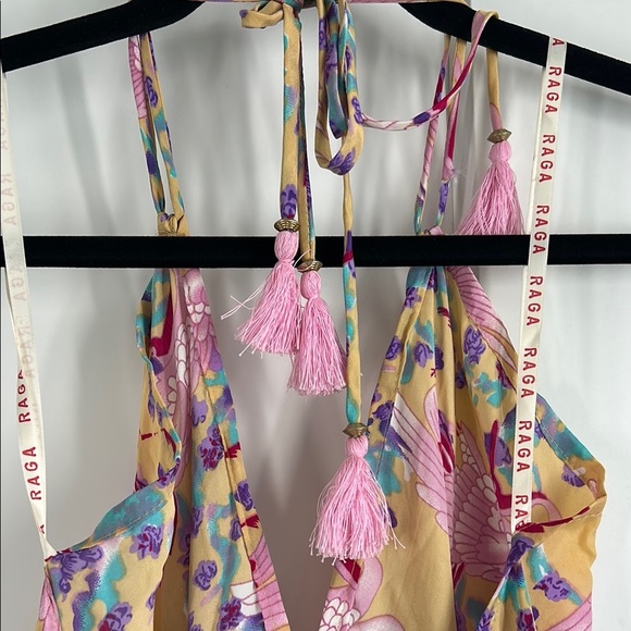 Raga Bagulaa Drawstring Halter Maxi Dress | Medium - Picture 5 of 6